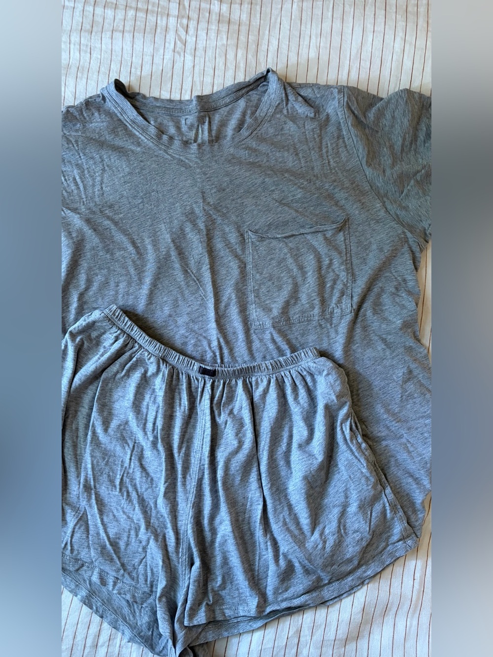 Lunya Organic Pima Tee Short Set, M - Picture 5 of 8